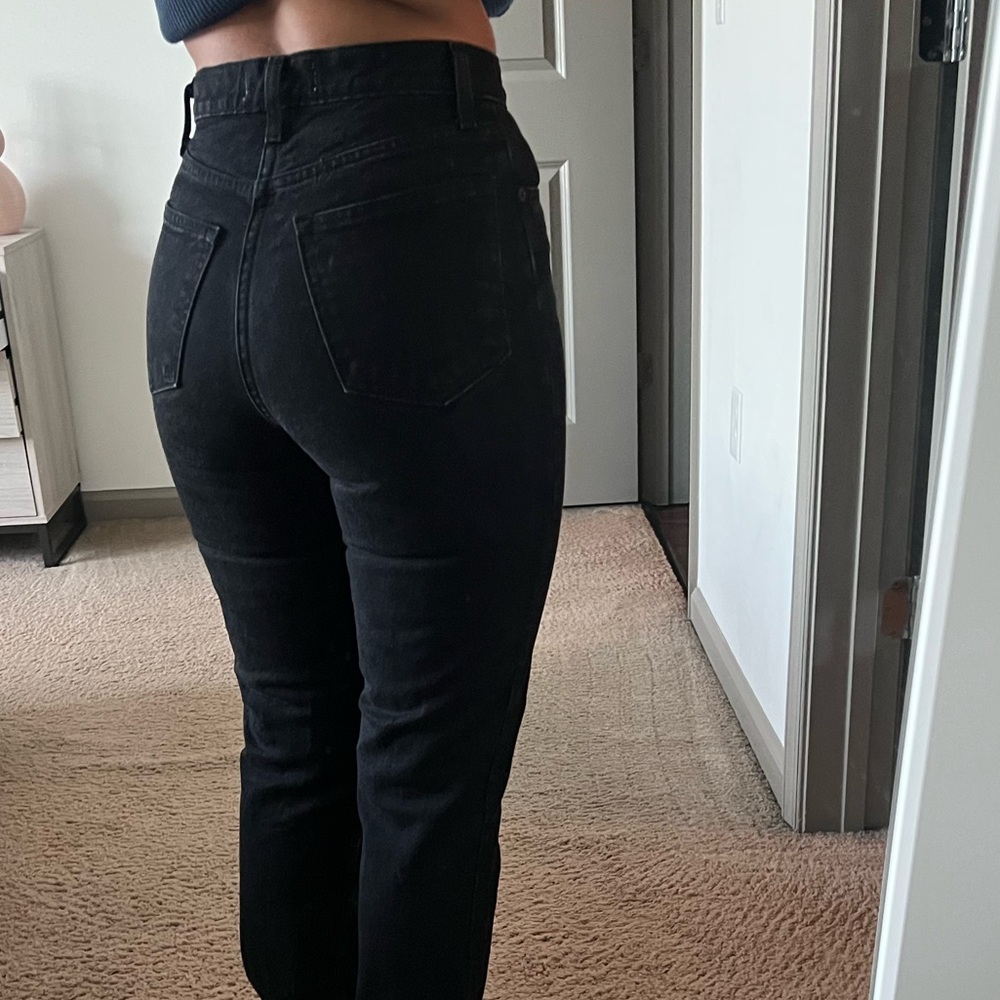 Abercrombie & Fitch Black Straight Leg Jeans